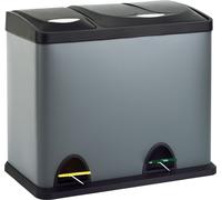 SVITA TC2Combo26 Poubelle Trenneimer Grau Corbeille à papier (8l + 18l)