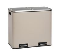 SVITA TM2X24 Poubelle à pédale 48 litres Poubelle intérieure Système de tri Taupe