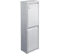 SVITA V2X8 16 litres Poubelle en inox Poubelle à tri sélectif 2x8L Argent