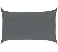 SVITA Voile d'ombrage carrée étanche 160g/m² UV50+ protection solaire gris foncé 3x5m