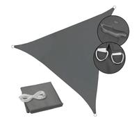 SVITA Voile d'ombrage triangulaire étanche 160g/m² UV50+ protection solaire gris foncé 5x5x5m