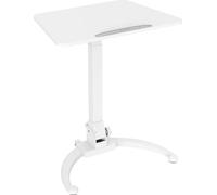 SVITA WONJU Table pour ordinateur portable Table haute mobile Support pour ordinateur portable Chariot pour ordinateur portable Pliable Réglable en hauteur Blanc