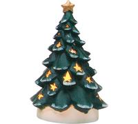 SVJ Bougeoir Photophore Dennenboom - 10x10x18 cm - Porcelaine - Vert