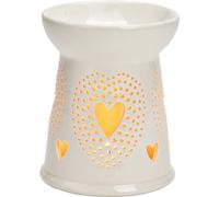 SVJ Bougeoir Photophore Scented - 11x11x13 cm - Porcelaine - Blanc