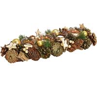 SVJ Chandelier Adventsarrangement - 17x45x8 cm - Bois - Marron