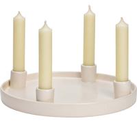 SVJ Chandelier Adventskrans - 25x25x4 cm - Pierre - Blanc