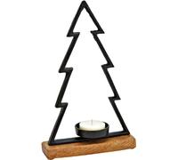 SVJ Chandelier Kerstboom - 5x20x33 cm - Métal - Noir