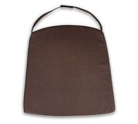 SVJ Coussin de chaise Ruta - 45x43x3 cm - Microfibre - Marron