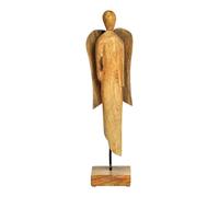 SVJ Décoration de Noël Engel - 10x13x45 cm - Bois - Naturel
