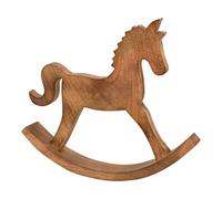 SVJ Décoration de Noël Hobbelpaard - 5x40x33 cm - Bois - Marron