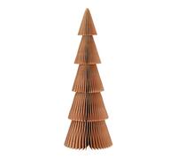 SVJ Décoration de Noël Honingraat kerstboomstandaard - 14x14x40 cm - Papier - Beige