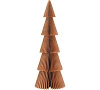 SVJ Décoration de Noël Honingraat kerstboomstandaard - 14x14x40 cm - Papier - Beige