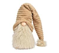 SVJ Décoration de Noël Kabouter - 16x22x33 cm - Textile - Beige