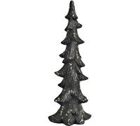 SVJ Décoration de Noël Kerstboom - 13x18x46 cm - Pierre - Noir