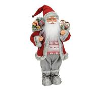 SVJ Décoration de Noël Kerstman - 11x24x45 cm - Plastique - Rouge