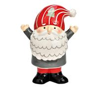 SVJ Décoration de Noël Kerstman - 9x14x16 cm - Céramique - Gris