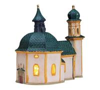 SVJ Décoration de Noël Lichthuisje Seekirche Seefeld/Tirol - 11x20x21 cm - Porcelaine - Multi