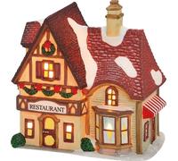 SVJ Décoration de Noël Lighthouse Restaurant - 10x14x16 cm - Porcelaine - Multi