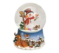 SVJ Décoration de Noël Muziekdoos sneeuwpop - 11x10x14 cm - Polyester - Multi