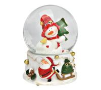 SVJ Décoration de Noël Muziekdoos sneeuwpop - 11x10x14 cm - Polyester - Multi