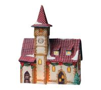 SVJ Décoration de Noël Vuurtorenkerk Bavaria - 20x15x8 cm - Porcelaine - Multi