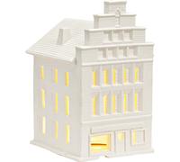 SVJ Décoration de Noël Weitkamp stoelenmaker - 15x13x20 cm - Porcelaine - Blanc
