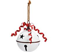 SVJ Pendentif de Noël Bel - 16x16x22 cm - Métal - Blanc