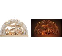 SVJ Pendentifs de Noël Kaarsenboog - 29x45x8 cm - Bois - Beige