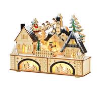 SVJ Pendentifs de Noël Wintertafereel - 8x25x18 cm - Bois - Multi