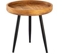 SVJ Table d'appoint Vancouver - 40x40x50 cm - Bois - Noir