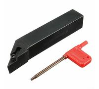 SVJBR2020K16 Porte-outil de tournage pour VBMT1604 pour insert CNC, bloc d'outils de tour externe à 93 degrés avec clé T15, tige en acier au carbone 20 mm x 125 mm, haute adhérence pour