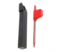 SVJCR1212H11 12 x 100 mm pour porte-outil de tournage CNC pour inserts VCGT1103 / VCMT1103 / VBMT1103, alliage d'acier, noir, finition et