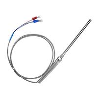 SVKMuuiYG Type K Thermocouple, M8 Thread PT100 Platinum Resistor Thermocouple 100mm Probe Temperature Sensor Wire 0-400℃ (3m)