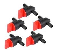 SVKVBNLNGK 1/5 pièces 1/4" Vanne d'arrêt de gaz de carburant droite en ligne Outils de vanne de gaz de carburant droit en ligne for petits moteurs Robinet d'essence pour moto(5pcs)
