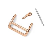 SVKVBNLNGK 12mm 14mm 16mm 18mm 20mm 20mm 22mm En acier inoxydable boucle boucle boucle boucle boucle sangle largeur boucle boucle 10 pièces Fermoir de montre(Rose gold 18mm)