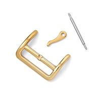 SVKVBNLNGK 12mm 14mm 16mm 18mm 20mm 20mm 22mm En acier inoxydable boucle boucle boucle boucle boucle sangle largeur boucle boucle 10 pièces Fermoir de montre(Gold 14mm)