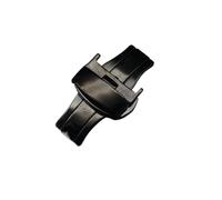 SVKVBNLNGK 12mm 14mm 16mm 18mm 20mm de haute qualité Boucle de papillon de haute qualité Double presse Exquisite Acier inoxydable Ceinture Buckle Accessoires Unisex Fermoir de montre(Black 16mm)