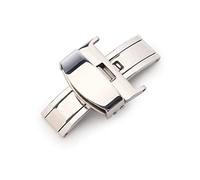 SVKVBNLNGK 14 16 18 20 22 22 24mm Boucle universelle 316L en acier inoxydable en acier inoxydable double presse boucle de papillon approprié compatible for Tissot compatible for Armani Fermoir de mont