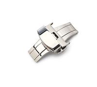 SVKVBNLNGK 16 mm 18 mm 20 mm double poussoir boucle papillon boucle de fermoir pliant accessoires de bretelles à dégagement rapide haut de gamme compatibles for OMEGA Compatible for Seamaster Fermoir
