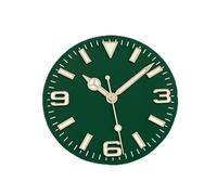 SVKVBNLNGK 28.5mm Montre Cadran + Montres Mains Green Luminous Modified 369 Nail Montre Montre Visage Accessoires Fit NH35 / NH36 / 4R / 7S Mouvement Cadran de montre(Verde)