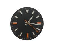 SVKVBNLNGK 29mm Montre Dail Ensemble avec montre Mains compatibles avec Miyoda 8215/8200/8205 / 821A Compatible avec Mingzhu 2813/3804 Mouvement mécanique Accessoires Cadran de montre(Noir)