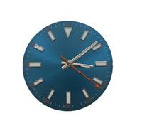 SVKVBNLNGK 29mm Montre Dail Ensemble avec montre Mains compatibles avec Miyoda 8215/8200/8205 / 821A Compatible avec Mingzhu 2813/3804 Mouvement mécanique Accessoires Cadran de montre(BIUE)