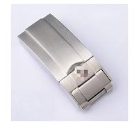 SVKVBNLNGK ACCESSOIRES for BOUCLE DE BOUCLE for BOUCLE EN ACIER INOXYDABLE Aucun logo Sangle de métal brossé Boucle Fermoir de montre(16mm Luster)