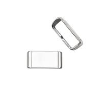 SVKVBNLNGK Bague en métal Bague Bague Fixation Boucle Casier Compatible for Casio G-shock Fermoir de montre(Silver,20mm)