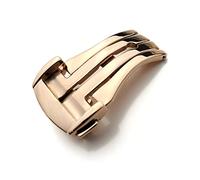 SVKVBNLNGK Bandes de montre en acier inoxydable Boucle compatible for Sangle de montre OMG Fermoir papillon Utilisation sur la bande de montre en caoutchouc en cuir 14mm 16mm 18mm 20mm Noir Fermoir de