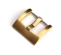 SVKVBNLNGK Boucle de bronze mécanique de l'adaptation 18 20 22 2 4mm Boucle de montre en cuir Boucle Vintage Accessoires for la main Vintage Fermoir de montre(22mm-B)