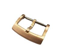 SVKVBNLNGK Boucle de langue du bronze massif de bronze for L6002m Pièces de montre entièrement brossées 18 20 22 mm 2.0 for barre for ressort Fermoir de montre(18 mm)