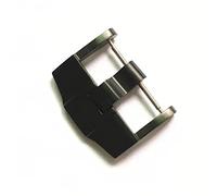 SVKVBNLNGK Boucle de montre de montre en acier inoxydable durable for AP 24mm Argent Black Rose Bandes en métal brossé Bandes Bracelet Accessoires Fermoir de montre(Noir)
