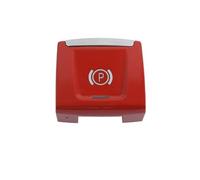 SVKVBNLNGK Bouton De Frein De Stationnement Électronique Noir Et Rouge, Compatible For BMW X1 F48 F49 X2 F39 Série 2 F45 F46 Bouton de frein à main de voiture(Rosso)