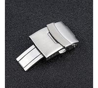 SVKVBNLNGK Bouton for double poussoir en acier inoxydable Pliage de montre boucle de déploiement de déploiement boucle de montre 22mm 20mm 18mm Fermoir de montre(22mm)